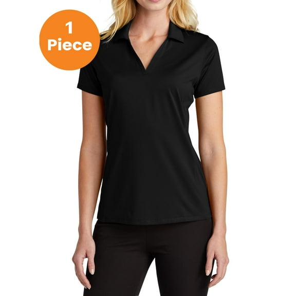 Port Authority LK398 Ladies Performance Staff Polo, Black, XXL, Women's Polos