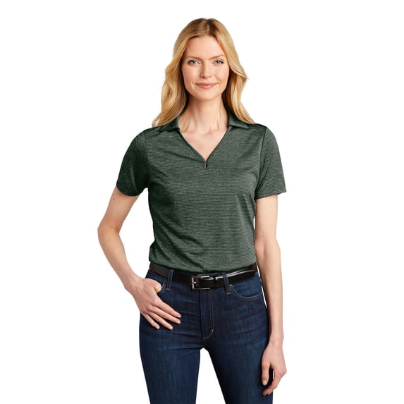Port Authority LK585 Ladies Shadow Stripe Polo, Shadow Grey, 4XL, Womens Polo Shirts