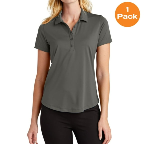 Port Authority LK864 Ladies C-FREE Snag-Proof Polo , Grey Steel, 4XL, Women's Polos