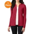 thumbnail image 1 of Port Authority LM1008 Ladies Concept Stretch Button-Front Cardigan, Rich Red, XXL, Cardigans for Women, 1 of 1