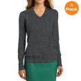 thumbnail image 1 of Port Authority LSW285 Ladies V-Neck Sweater, Charcoal Heather, XXL, Mens Sweaters, 1 of 1