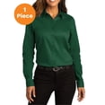 thumbnail image 1 of Port Authority LW808 Ladies Long Sleeve SuperPro React Twill Shirt , Dark Green, S, Womens Button Down Shirts, 1 of 1
