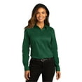 thumbnail image 1 of Port Authority LW808 Ladies Long Sleeve SuperPro React Twill Shirt , Dark Green, XXL, 1 of 4
