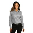 thumbnail image 1 of Port Authority LW808 Ladies Long Sleeve SuperPro React Twill Shirt , Strong Blue, S, Womens Button Down Shirts, 1 of 4