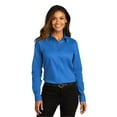 thumbnail image 1 of Port Authority LW808 Ladies Long Sleeve SuperPro React Twill Shirt , Strong Blue, S, Womens Button Down Shirts, 1 of 4