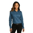 thumbnail image 1 of Port Authority LW808 Ladies Long Sleeve SuperPro React Twill Shirt , Strong Blue, S, Womens Button Down Shirts, 1 of 4