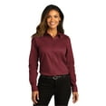 thumbnail image 1 of Port Authority LW808 Ladies Long Sleeve SuperPro React Twill Shirt , Strong Blue, S, Womens Button Down Shirts, 1 of 4