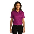 thumbnail image 1 of Port Authority LW809 Ladies Short Sleeve SuperPro React Twill Shirt, Wild Berry, 4XL, 1 of 4