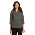 thumbnail image 1 of Port Authority Ladies 3/4-Sleeve SuperPro Twill Shirt-L665, 1 of 1