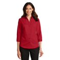 thumbnail image 1 of Port Authority Ladies 3/4-Sleeve SuperPro Twill Shirt. L665, 1 of 1
