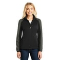 thumbnail image 1 of Port Authority Ladies Active Colorblock Soft Shell Jacket-S (Deep Black/ Grey Steel), 1 of 6