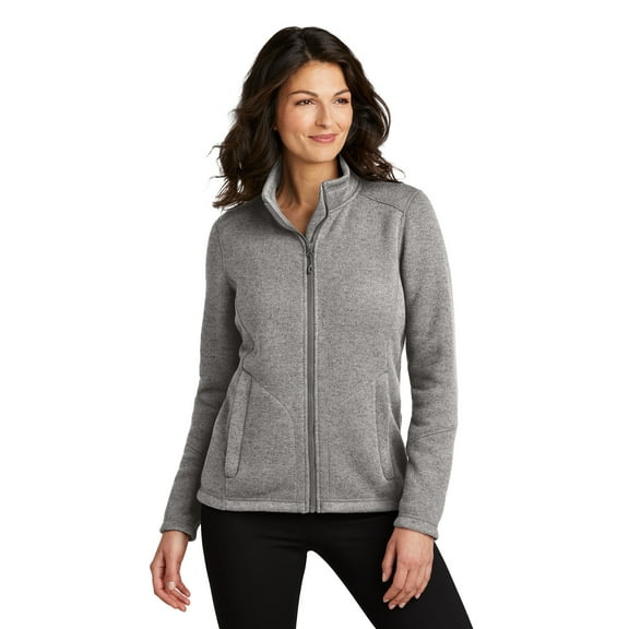 Port Authority® Ladies Arc Sweater Fleece Jacket L428