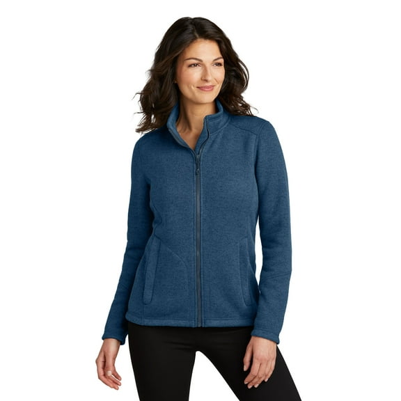Port Authority® Ladies Arc Sweater Fleece Jacket L428