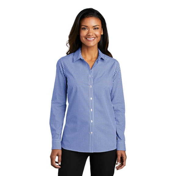 Port Authority Ladies Broadcloth Gingham Easy Care Shirt LW644