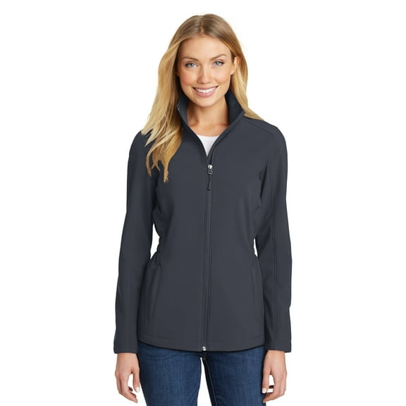 Port Authority Ladies Cinch Waist Soft Shell Jacket-4XL (Battleship Grey)