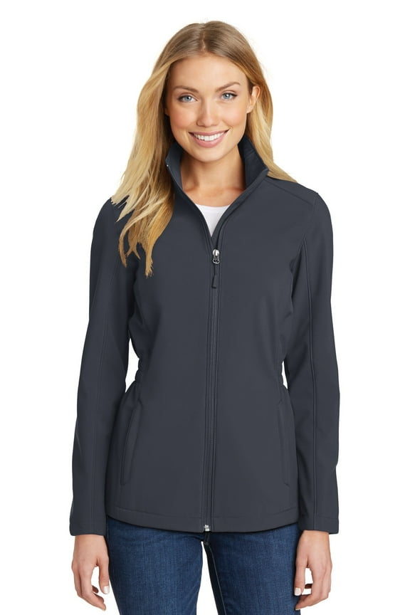 Ladies Cinch Waist Soft Shell Jacket-4XL (Battleship Grey)
