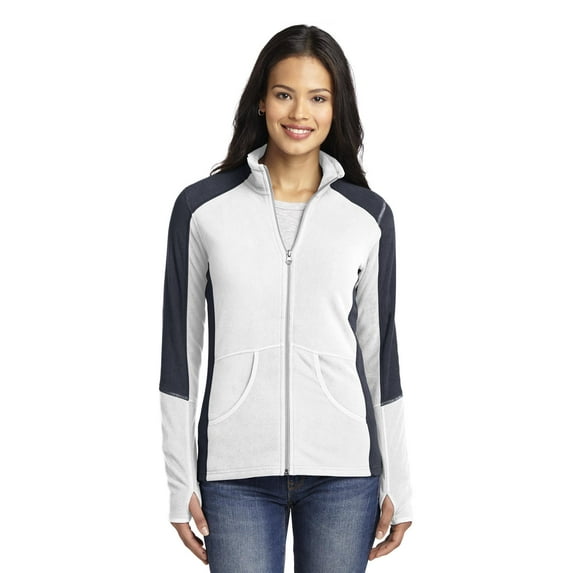 Port Authority ® Ladies Colorblock Microfleece Jacket. L230