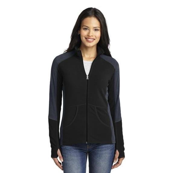 Port Authority Ladies Colorblock Microfleece Jacket. L230