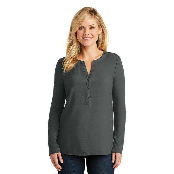 Port Authority Ladies Concept Henley Tunic, Tshirts for Women
