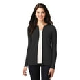 thumbnail image 1 of Port Authority Ladies Concept Stretch Button-Front Cardigan. LM1008, Black, S, 1 of 1