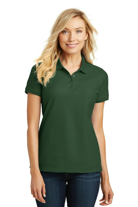 Ladies Core Classic Pique Polo, Deep Forest Green, 3X-Large