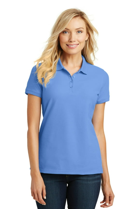 Ladies Core Classic Pique Polo-S (Carolina Blue)
