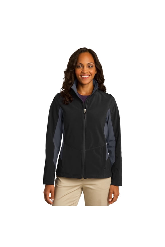 Ladies Core Colorblock Soft Shell Jacket. L318