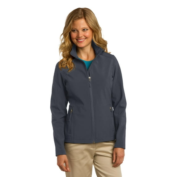 Port Authority Ladies Core Soft Shell Jacket-2XL (Battleship Grey)
