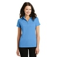 thumbnail image 1 of Port Authority Ladies Crossover Raglan Polo-M (Azure Blue), 1 of 2