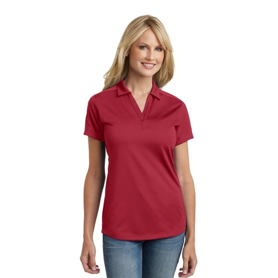 Port Authority Ladies Diamond Jacquard Polo-2XL (Rich Red)