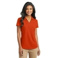 thumbnail image 1 of Port Authority Ladies Dry Zone Grid Polo-L (Autumn Orange), 1 of 6
