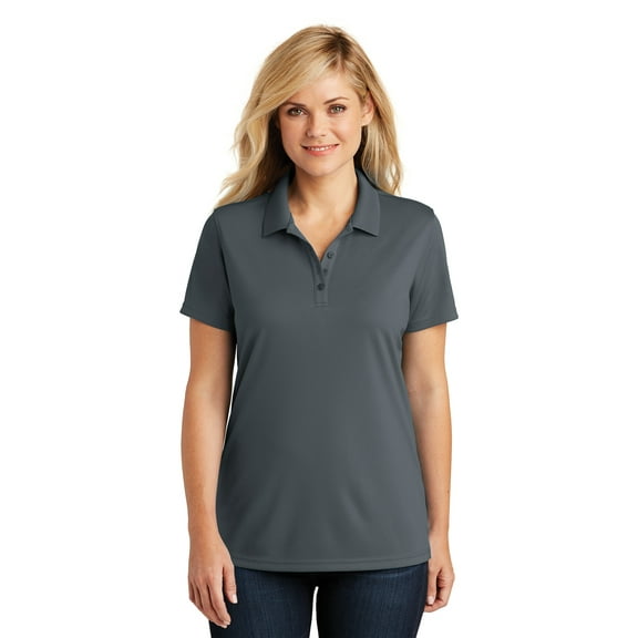 Port Authority Ladies Dry Zone UV Micro-Mesh Polo, Graphite, X-Small