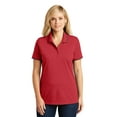 thumbnail image 1 of Port Authority Ladies Dry Zone Uv Micro-Mesh Tipped Polo, 1 of 4