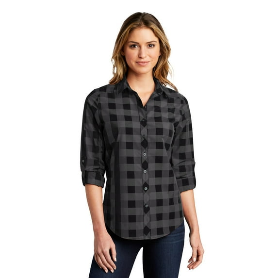 Port Authority Ladies Everyday Plaid Shirt. LW670