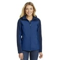 thumbnail image 1 of Port Authority Ladies Hooded Core Soft Shell Jacket-L (Night Sky Blue/ Dress Blue Navy), 1 of 6