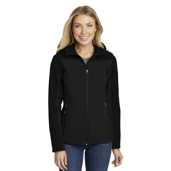 Port Authority Ladies Hooded Core Soft Shell Jacket. L335