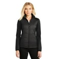 thumbnail image 1 of Port Authority Ladies Hybrid Soft Shell Jacket-4XL (Deep Black), 1 of 6
