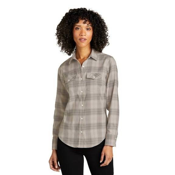 Port Authority Ladies Long Sleeve Ombre Plaid Shirt LW672