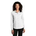 thumbnail image 1 of Port Authority  Ladies Long Sleeve Performance Staff Shirt LW401 - XXL White, 1 of 8