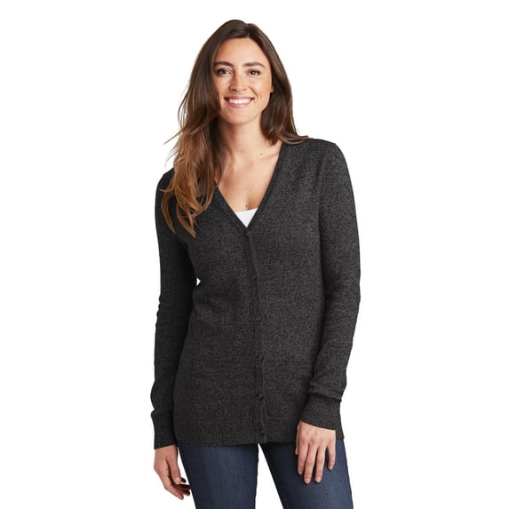 Port Authority ® Ladies Marled Cardigan Sweater. LSW415