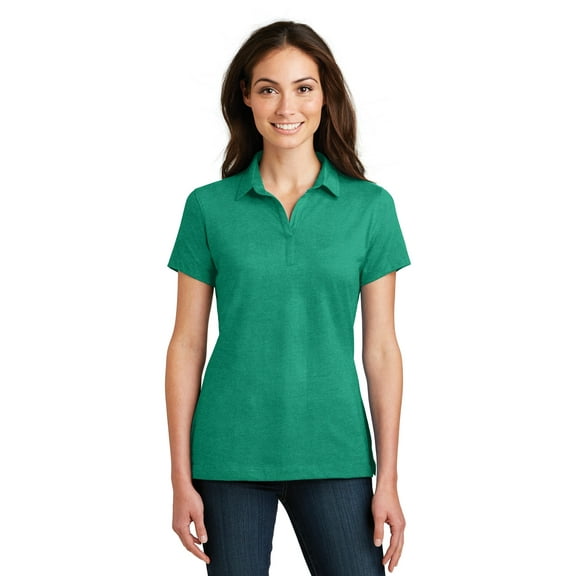 Port Authority Ladies Meridian Cotton Blend Polo-S (Verdant Green)