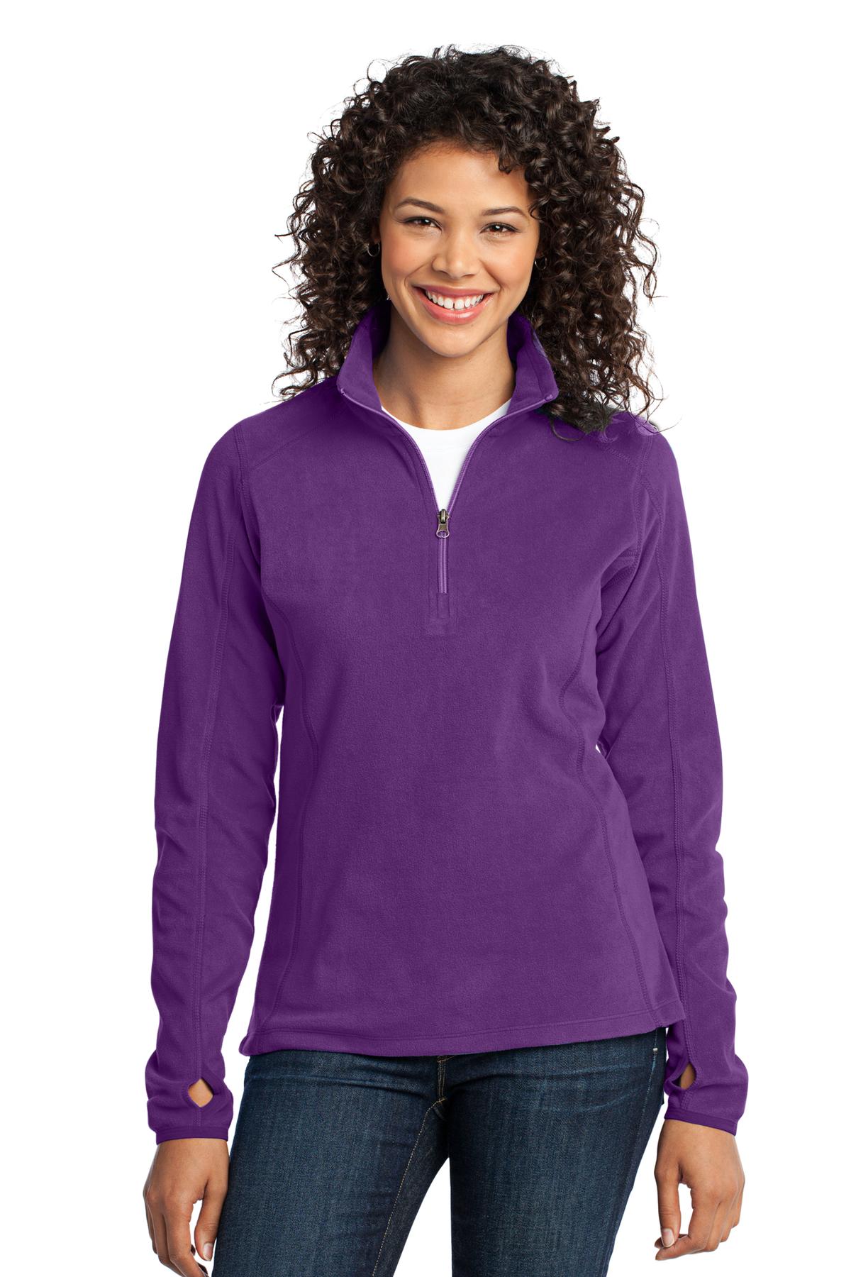 Port Authority Ladies Microfleece 1 2 Zip Pullover Walmart