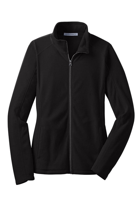 Ladies Microfleece Jacket, Black L