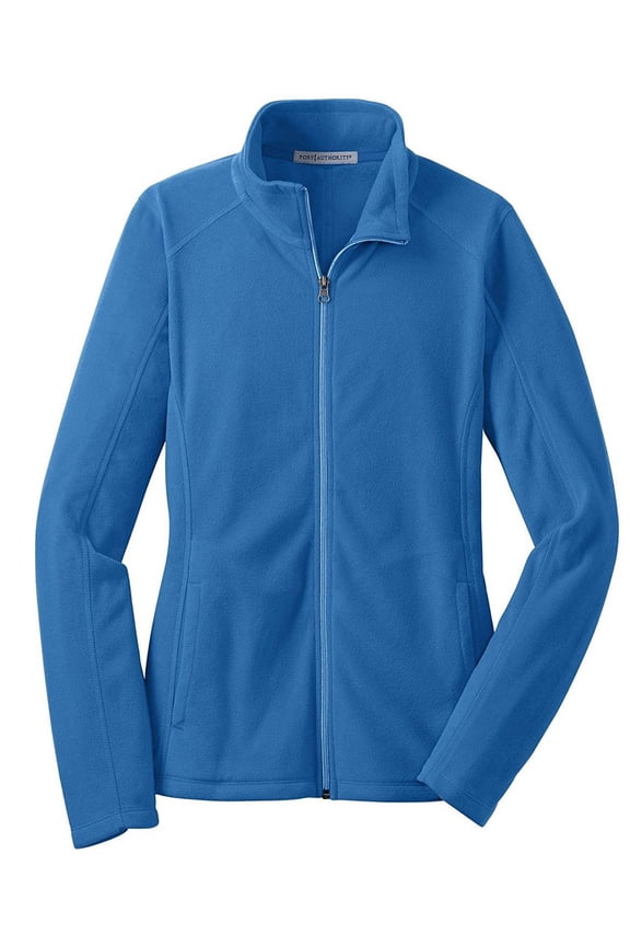 Ladies Microfleece Jacket, Light Royal M