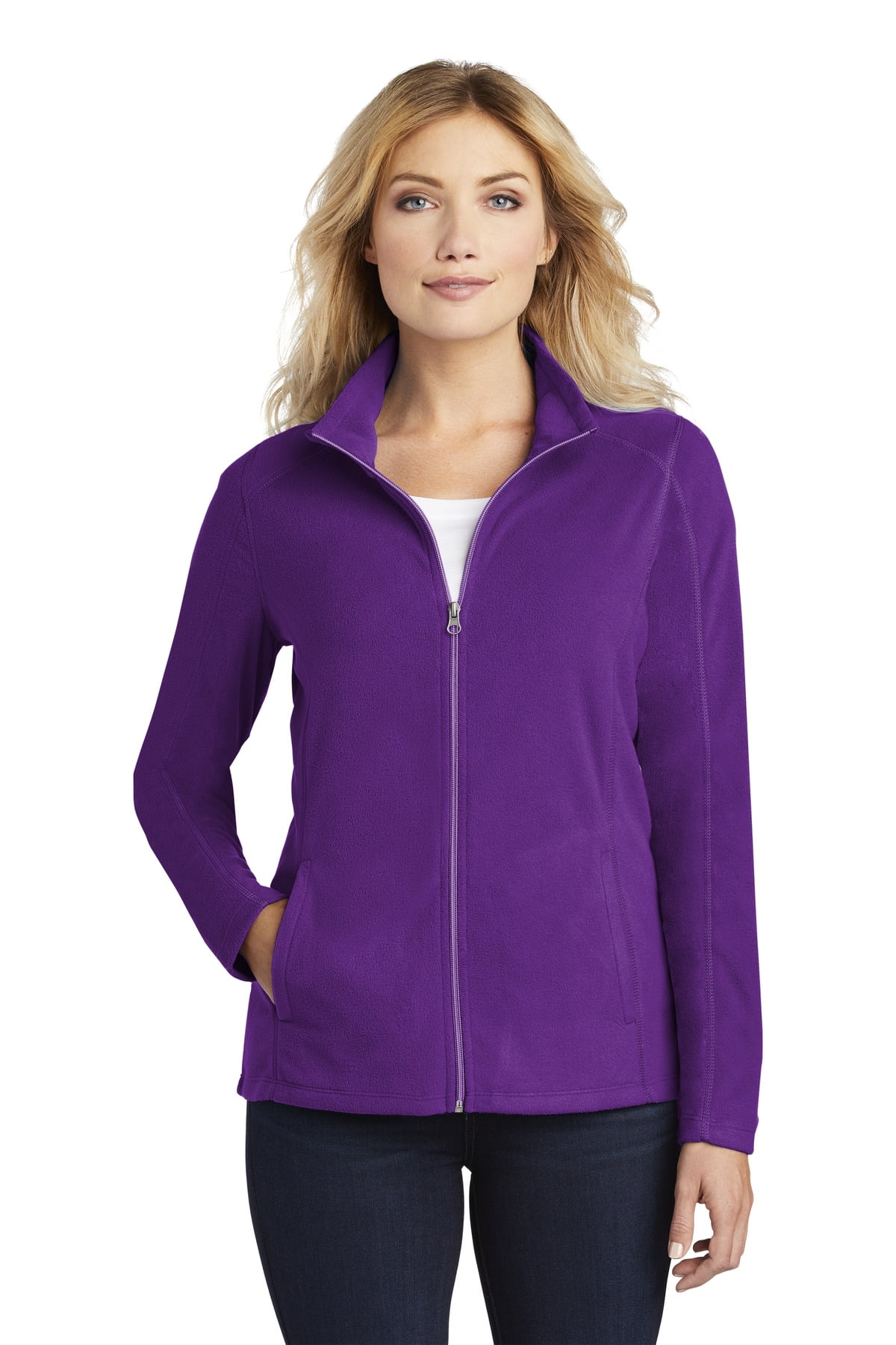 Port Authority Ladies Microfleece Jacket-XS (Amethyst Purple) - Walmart.com