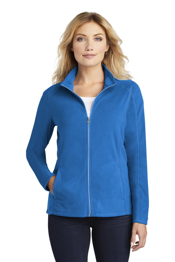 Ladies Microfleece Jacket-XS (Light Royal)