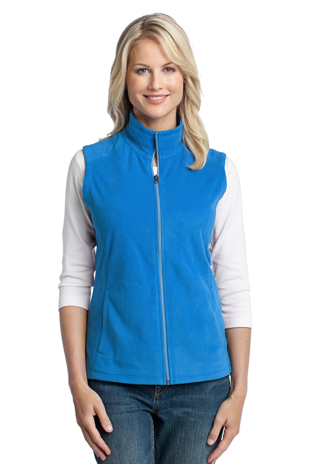 Womens micro top fleece vest