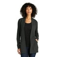 thumbnail image 1 of Port Authority Ladies Microterry Cardigan LK825 - XXL Charcoal, 1 of 3