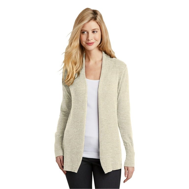 Port Authority Ladies Open Front Cardigan Sweater. LSW289
