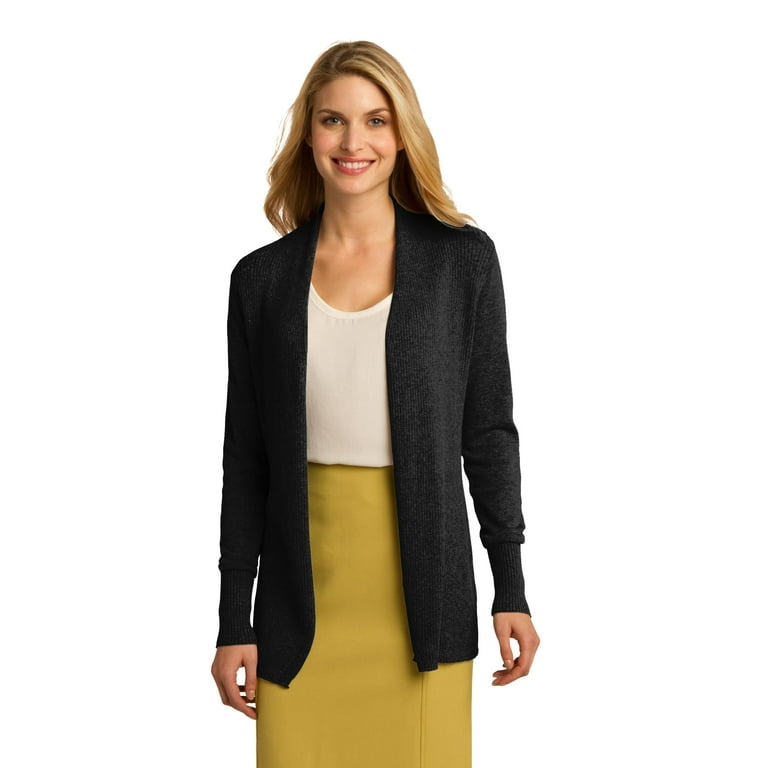 Port Authority Ladies Open Front Cardigan Sweater Walmart